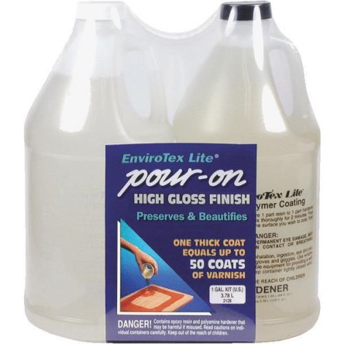 Environmental Tech. 2128 Envirotex Lite Pour-On Finish-GL CLEAR POUR-ON FINISH