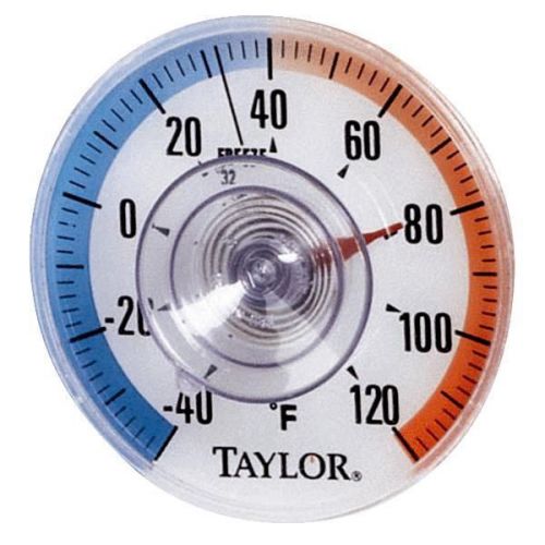 Taylor precision 5321n stick-on dial window thermometer-window thermometer for sale