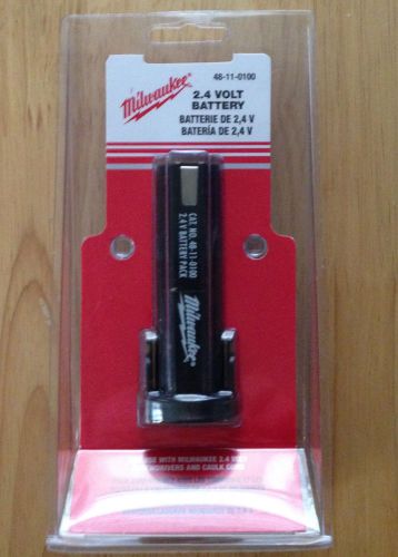 MILWAUKEE 2.4 VOLT BATTERY, P/N - 48-11-0100, NEW