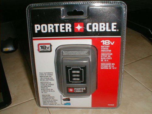 PORTER CABLE 18V Battery Charge Status Indicator PCC580B Lithium Ion or NiCd/NEW
