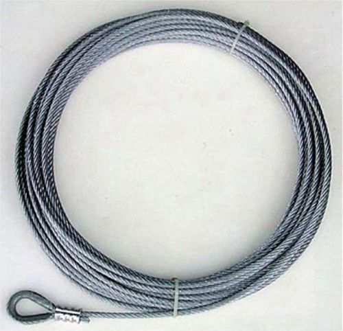 80ft 1/4in Winch Cable 4X4 Jeep Tow Truck