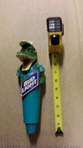 Bud Light beer alligator head older beer tap handle