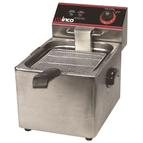 Winco Countertop Commerical  Deep Fryer, Single Well, 16 lbs Oil Capacity EFS-16