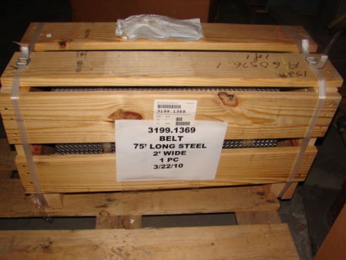 CAMBRIDGE STAINLESS STEEL HEAT TREATED WIRE MESH BELT CONVEYOR 24&#034;(PER FOOT)*NIB