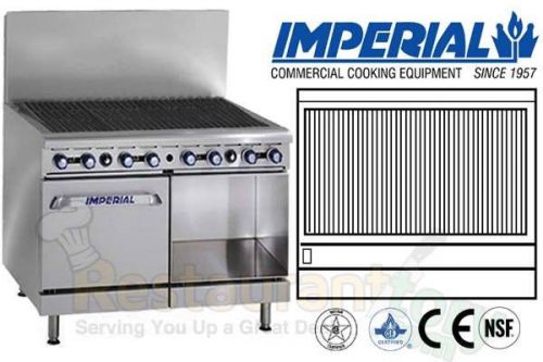 Imperial commercial radiant char-broiler 48&#034; wide 1 cabinet propane ir-48br-xb for sale
