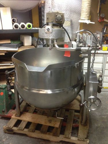 Groen dta/3-80 agitator 80 gallon stainless steel steam jacketed tilt kettle for sale