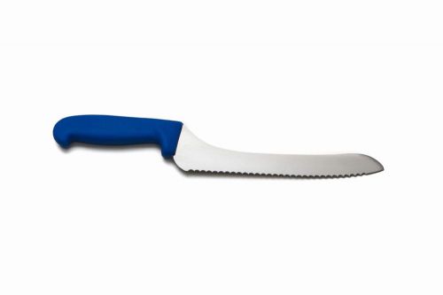 Colubmia Cutlery Offset Bread Knife -Blue Handle &#034;Sandwich Knife&#034; 9&#034; Blade-New!!