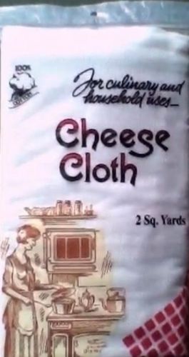CHEESE CLOTH 2 SQ. YARDS 100% WHITE COTTON NEW SEALED PACK  USA