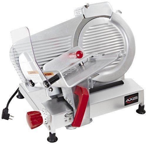 Axis Equipment AX-S10 Meat Slicer with Adjustable Knob  10&#034; Blade  23-25/128&#034; Wi