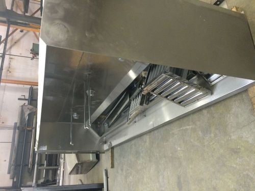 13ft slightly used exhaust hood ansul sys exhaust heated return fan ul sticker for sale
