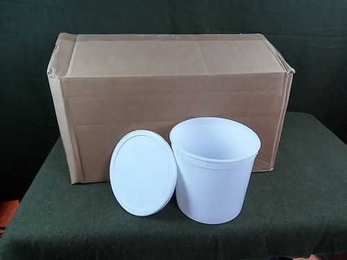 25 fisherbrand container with lid white 163oz. for sale