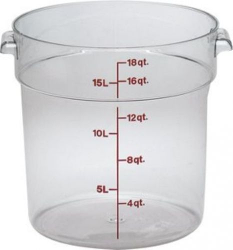 Cambro rfscw18 18 qt capacity  14-7/8&#034; top diameter x 12&#034; height  camwear clear for sale