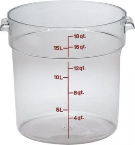 Cambro RFSCW18 18 qt Capacity  14-7/8&#034; Top Diameter x 12&#034; Height  Camwear Clear