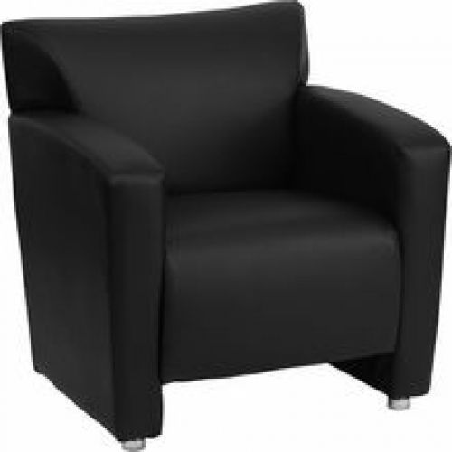 Flash furniture 222-1-bk-gg hercules majesty series black leather chair for sale