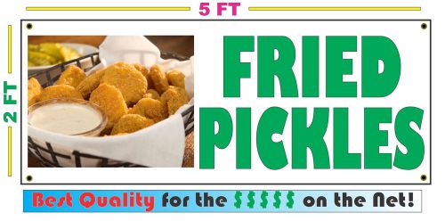 Full Color FRIED PICKLES BANNER Sign NEW Larger Size Best Quality for the $$$