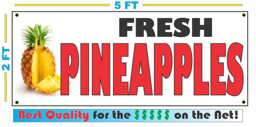 Full Color FRESH PINEAPPLES BANNER Sign NEW Larger Size Best Quality for the $