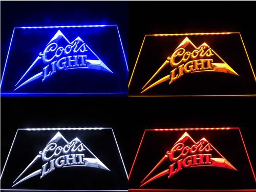 Coors Light Beer LED Logo Beer Bar Bub Pool Garage Billiards Club NeonLight Sign