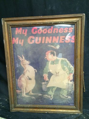 Original Irish Bar Furniture Guinness Stout Advertising Sign Dublin Pub, Ireland