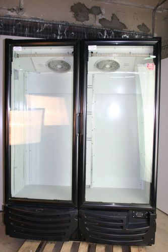ImberaG342 2 Door Sliding Black Commercial Refridgerator