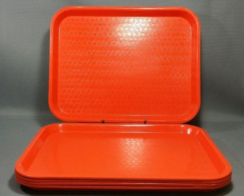 SiLite Orange Serving Cafeteria Food Buffet Tray 13 3/4&#034; x 10 3/4&#034;  LOT 5 - 1014
