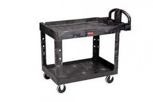 Rubbermaid FG452088BLA 2-Shelf Heavy Duty Utility Cart
