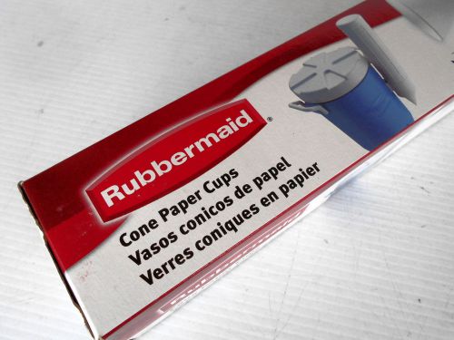 Cone Paper Cups Rubbermaid 4 oz, 6 packs of 200 each 1 Case Lot TO-1634-P1-BLWHT