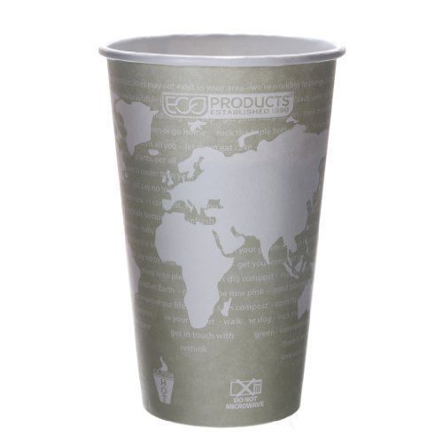 Eco-products world art hot beverage cups - 16 oz - 1000/carton - (epbhc16wa) for sale