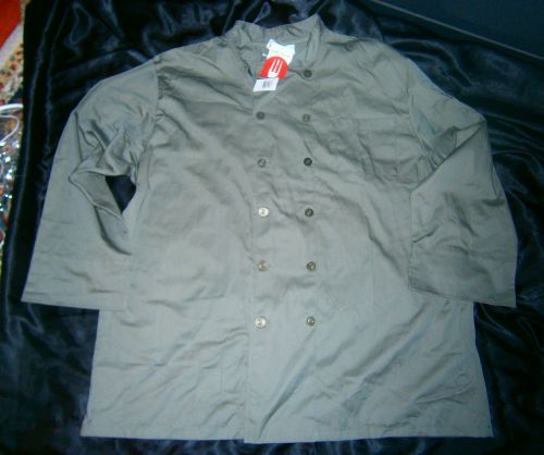 Chef Works Basic Colored Chef Coat Olive  SIZE 3XL NWT