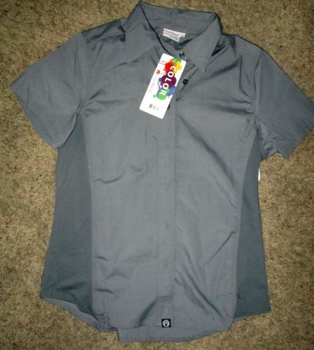 NEW w/ Tags Chef Works Uniform Jacket Shirt SIZE XL GRAY vented women&#039;s stretch