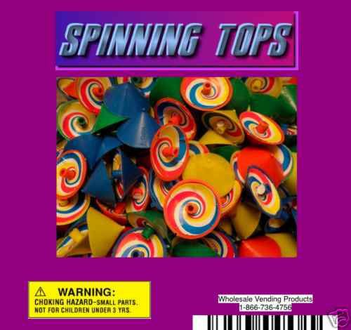 250 Spinning Tops In 2&#034; Vending Capsules Wholesale!