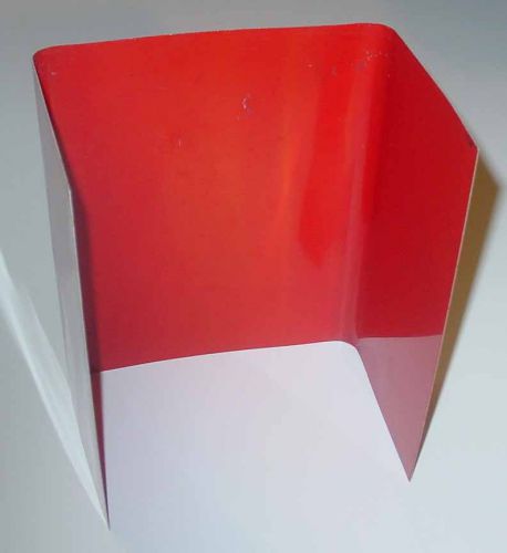 Used red aluminum shield for oak 300, northwestern 60 &amp; komet vendor globes for sale