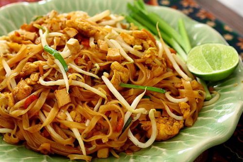 Pad Tai Thai Style Fried Noodle Shrimp Dining Food PDF Recipe Asian Cuisine Cent