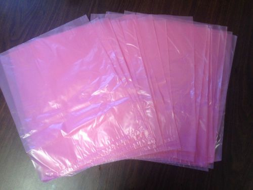New lot of 25 anti-static bags 12&#034; x 15&#034; 2 mils for motherboards pink poly bag for sale