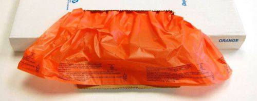 2 case 2000 orange plastic merchandise shopping bags 6.25x9.25 disp suffocation for sale