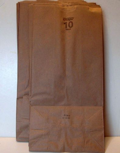 25 #10  Brown Paper Bags  For Old Bag Racks