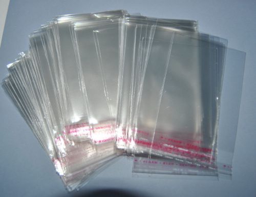 400 Pcs Clear Self Adhesive Seal Plastic Bags size 7x12cm G