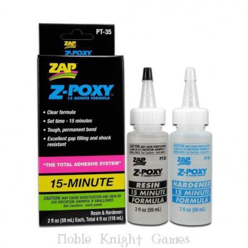 Zap-A-Gap Hobby Supply Z-Poxy - 15 Minute (4 oz.) MINT