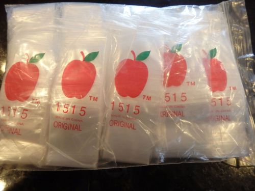 1515 Apple 1000 Mini Ziplock Bag Bags Baggies Tiny Plastic Jewelry Coin Dime