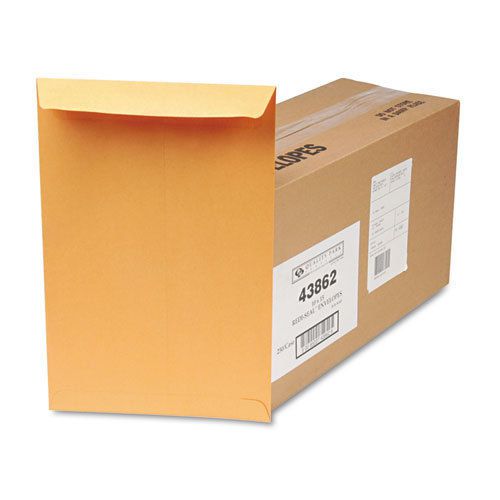 Redi-Seal Catalog Envelope, 10 x 15, Brown Kraft, 250/Box