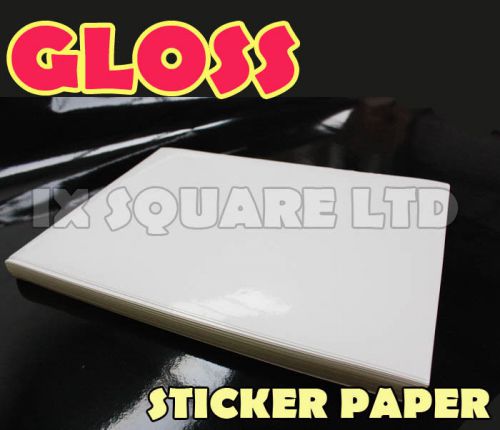 [80p] A4?GLOSS? White Self Adhesive Sticker Paper Sheet Address Label UK STOCK 1