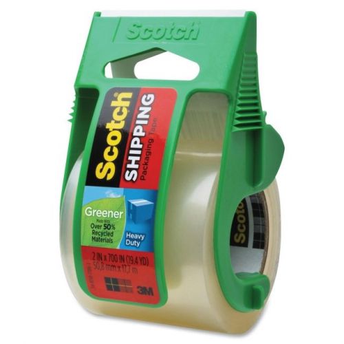 Scotch greener heavy-duty shipping packaging tape - 2&#034; width x 58.20 ft (142g) for sale