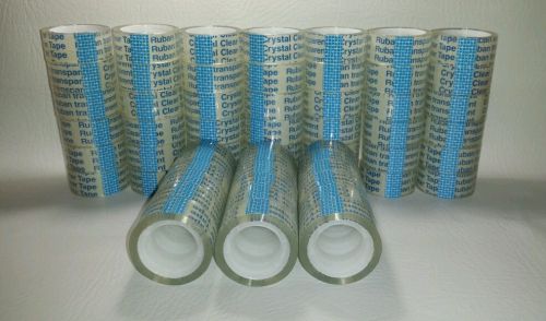 60 ROLLS OF CRYSTAL CLEAR TAPE 3/4&#034; x 36000&#034; 60 ROLLS TOTAL ON THIS AUCTION.