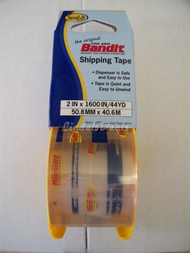 2 ROLLS Carton Sealing Packaging Packing Clear Tape 2&#034; x 1600&#034; 44yds Bandit