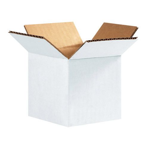 Box Partners 8&#034; x 8&#034; x 8&#034; White Corrugated Boxes. Sold as Case of 25