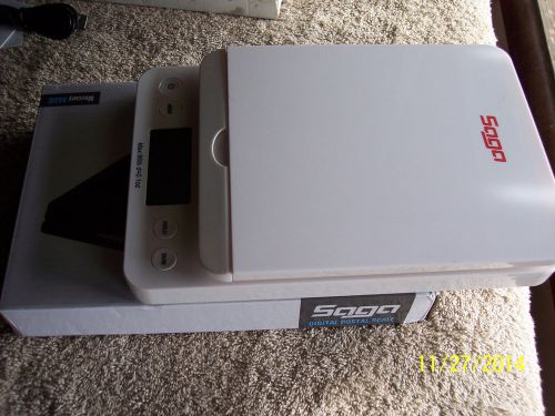 Brand NEW Sags 86 lb Digital Postal Scale White, perfect for office use