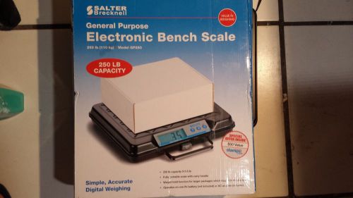Brecknell gp250 portable electronic utility bench scale, 250lb capacity for sale