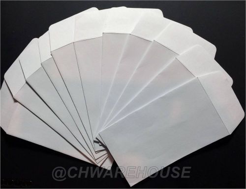 #3 coin envelopes - mh paper small white gummed seal acid-free 4 1/4 x 2 1/2 for sale