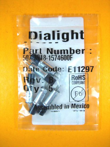 Dialight -  507-3918-1574600F -  Indicating Pilot Light, 28V, 40MA (Lot of 5)