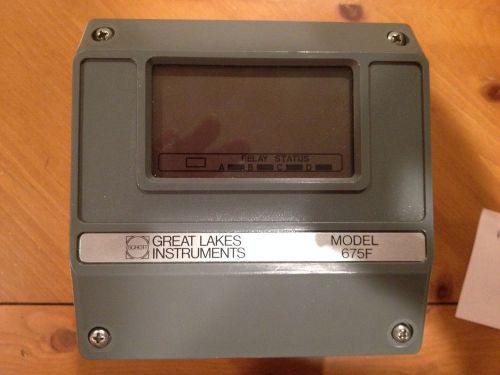 Schott Great Lakes Instrument flow meter display Model 675F