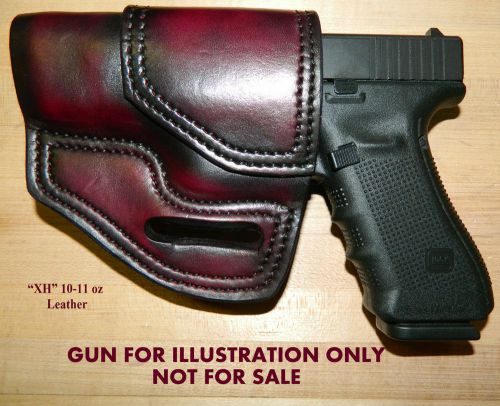 Gary c&#039;s avenger owb xh left hand holster glock 22(40cal) /glock 17(9mm) leather for sale